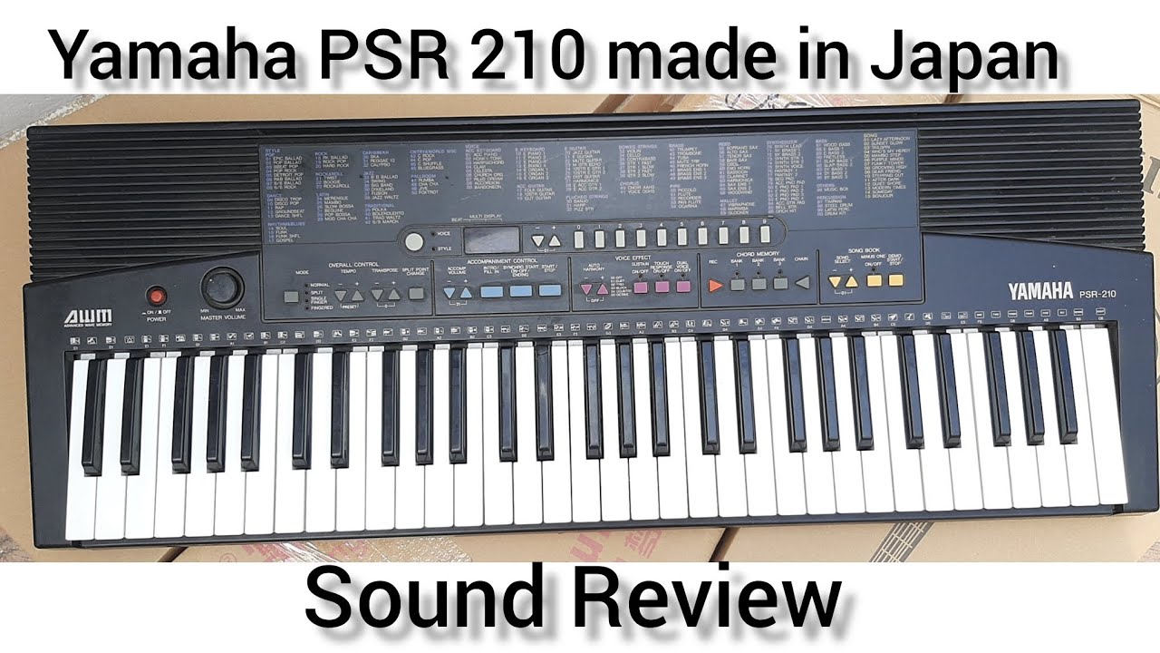 yamaha psr 210 || yamaha psr 210 sound review ||psr 210 - YouTube
