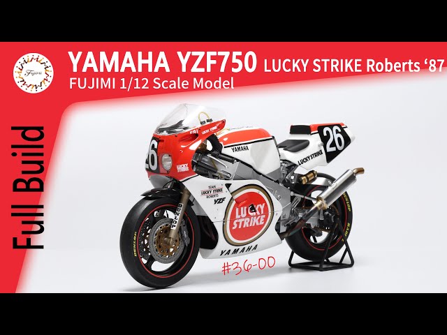バイクモデル】Fujimi YAMAHA YZF750 Team LUCKY STRIKE Roberts 87