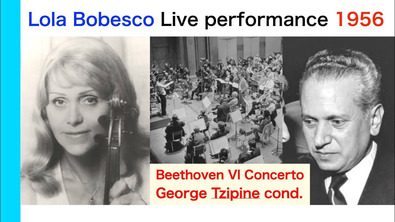 Lola Bobesco plays Beethoven Violin Concerto & Bis ; Bach 16. May