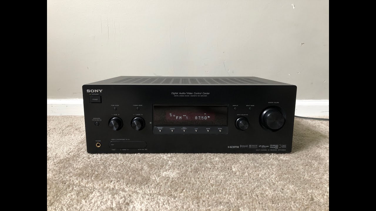 Sony STR-DG820 7.1 HDMI Home Theater Surround Receiver - YouTube
