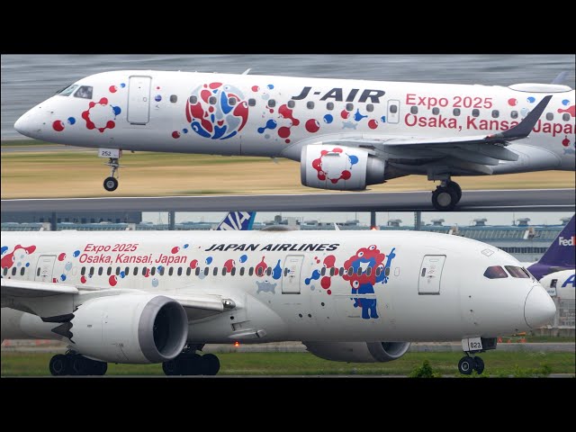 J-Air JAL Expo 2025 Osaka Livery Embraer E190 Boeing 787 | HND