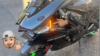 2021-2022 Kawasaki Ninja ZX10r NRC front turn signal install