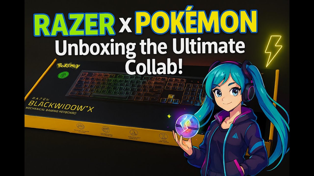Razer BlackWidow X Pokémon Edition – Pikachu Meets Performance