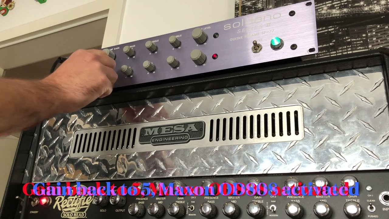 Soldano SP-77 Preamp Series II Japanese Version Playthrough - YouTube