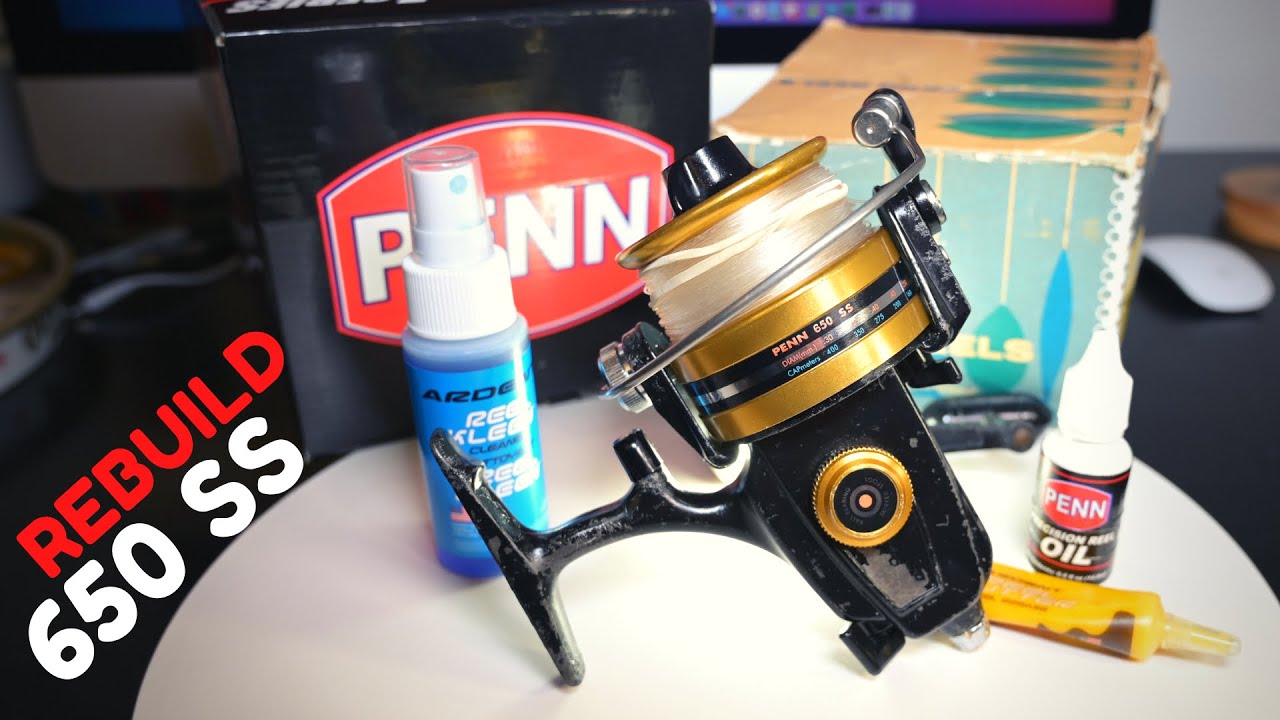 PENN 650 SS: Cleaning & Repairing an OLD Spinner - YouTube