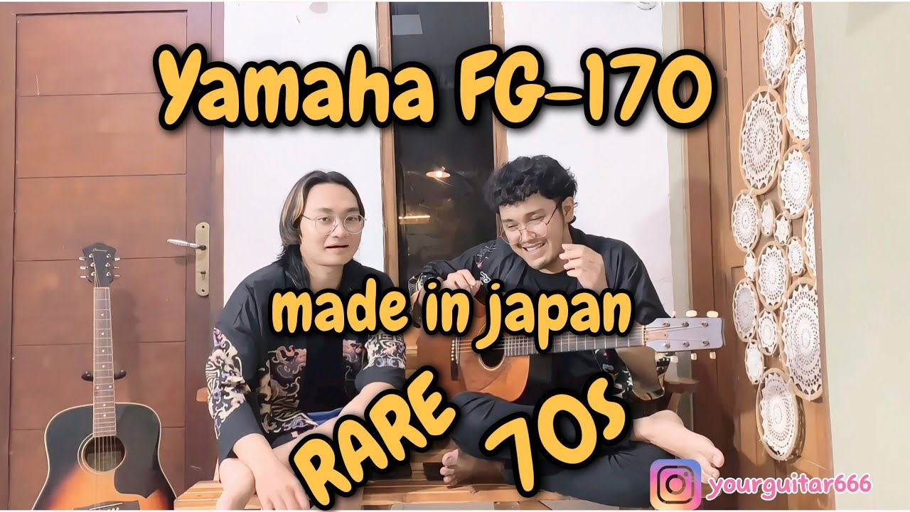 Yamaha FG 170 vintage Made in Japan 70's RARE Indonesian review