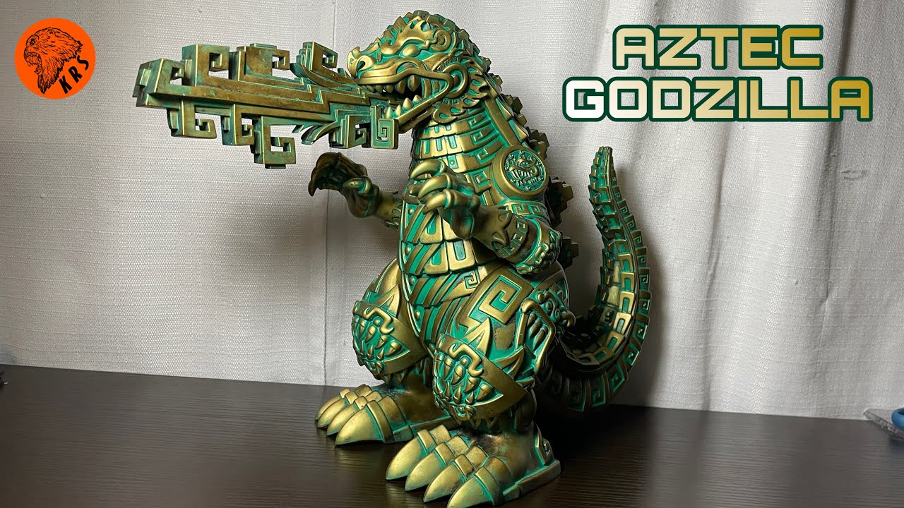 Designer Con Exclusive Mondo Toys Urban Aztec Godzilla Relic