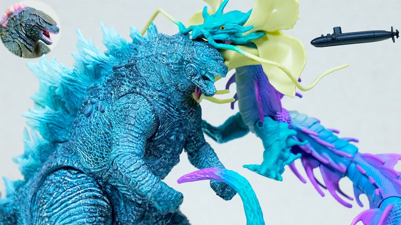 Godzilla x Kong】Energized Godzilla & Tiamat【HIYA TOYS】PLAYMATES