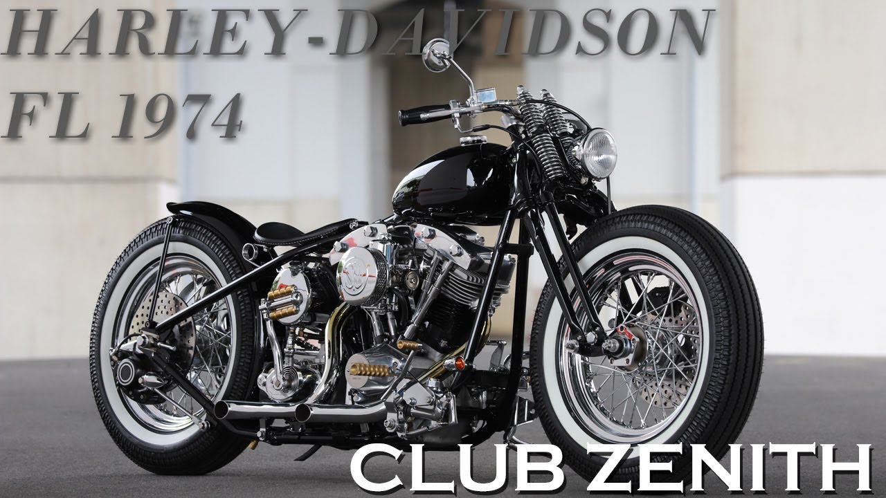 ハーレーショベルヘッドのオールドスクール FL1974・クラブゼニス CLUB
