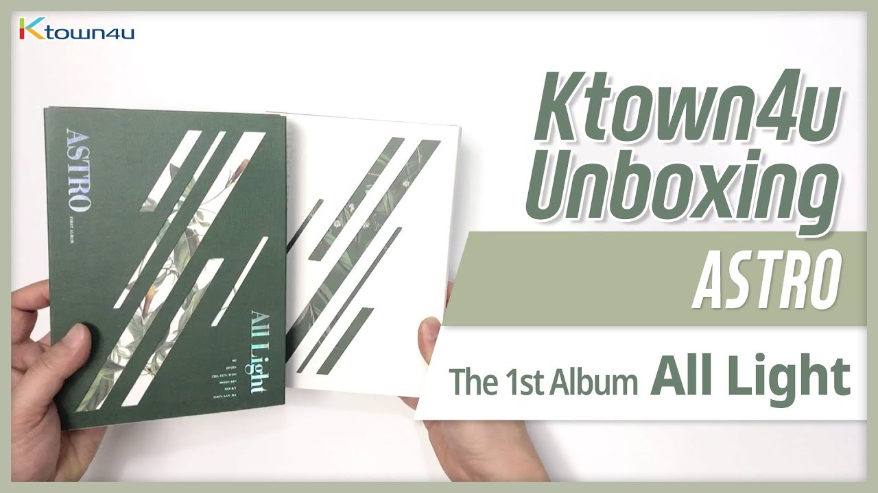 Unboxing ASTRO 1st Album [All Light] both versions 아스트로 언박싱