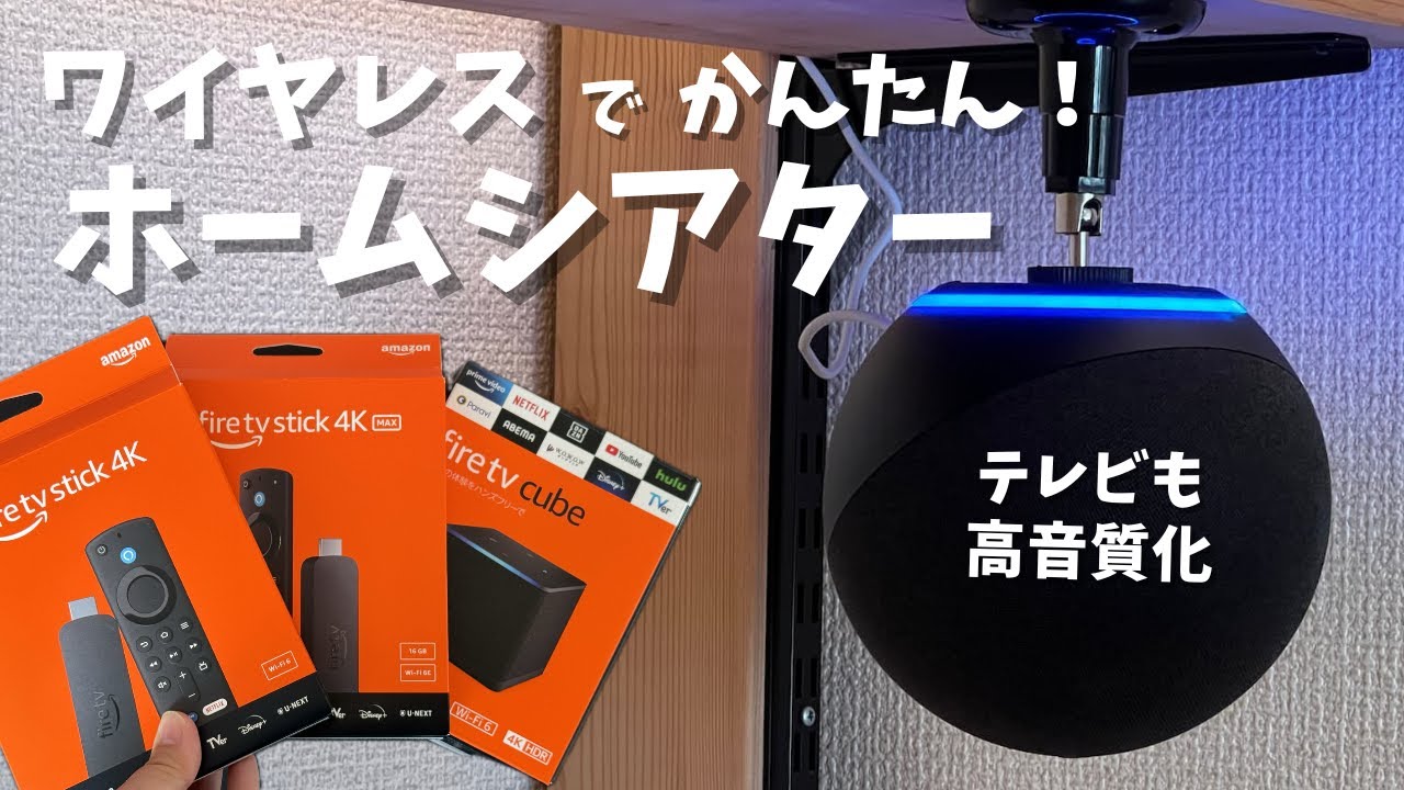 Echo Studio 2台セット + Fire TV Stick 4K Set Up a Wireless Home