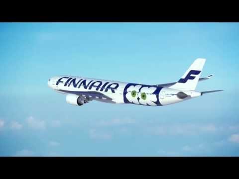 Brand new Finnair livery by Marimekko (Airbus A330) - YouTube