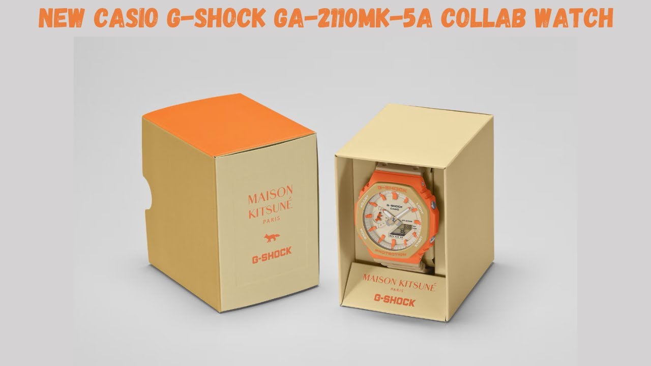 Casio's latest collab with Parisian fashion house Maison Kitsuné