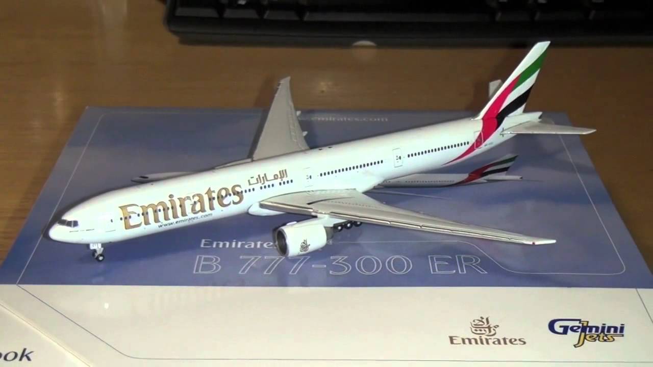Emirates Boeing 777-300ER - GeminiJets 1:400 Review - YouTube