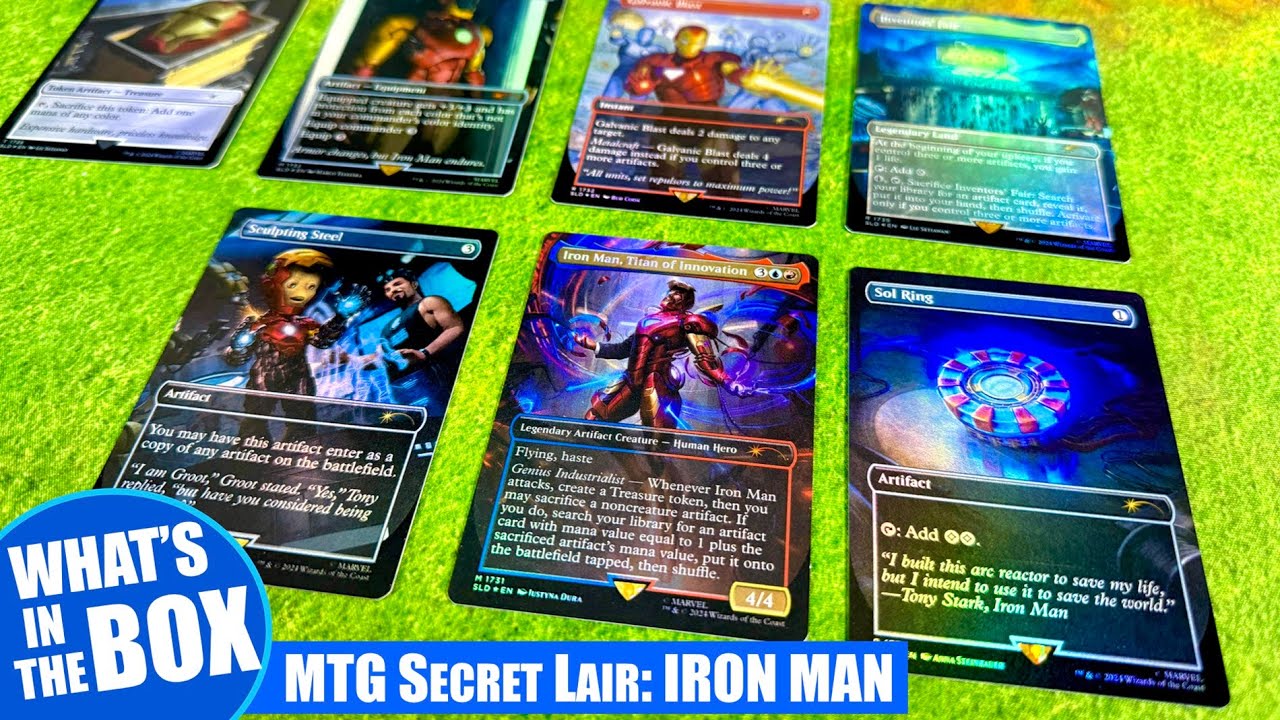 Magic the Gathering IRON MAN Secret Lair Drop Series - Rainbow