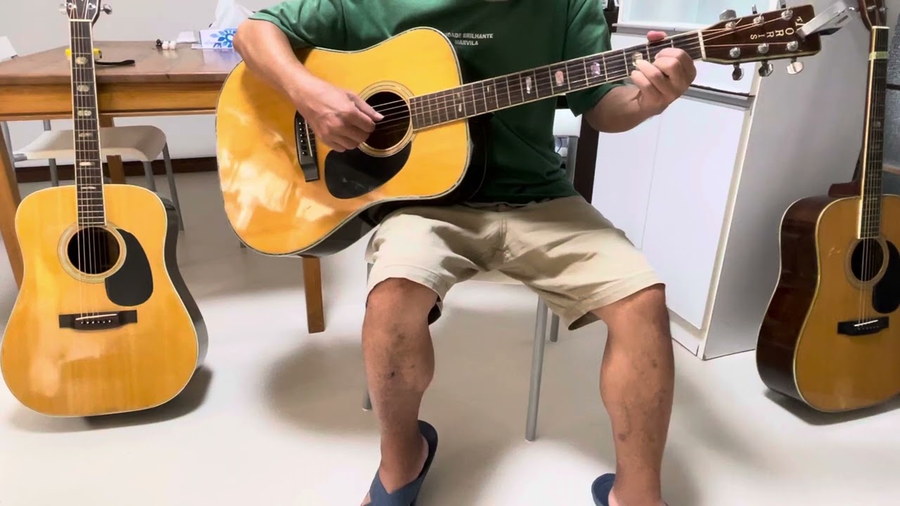 MORRIS TF-805 TOP単板 1980年代初頭 ハカランダモデル試奏 - YouTube