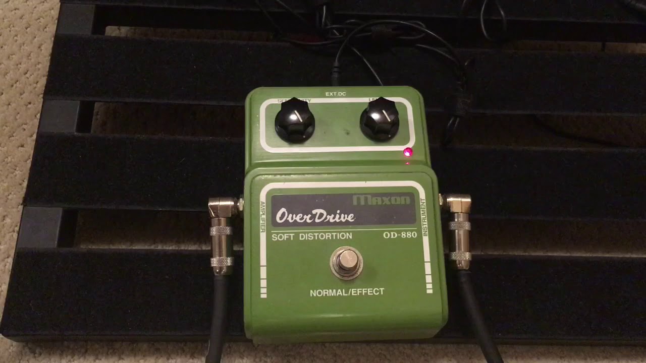 Maxon OD 880 Soft Distortion Overdrive - YouTube