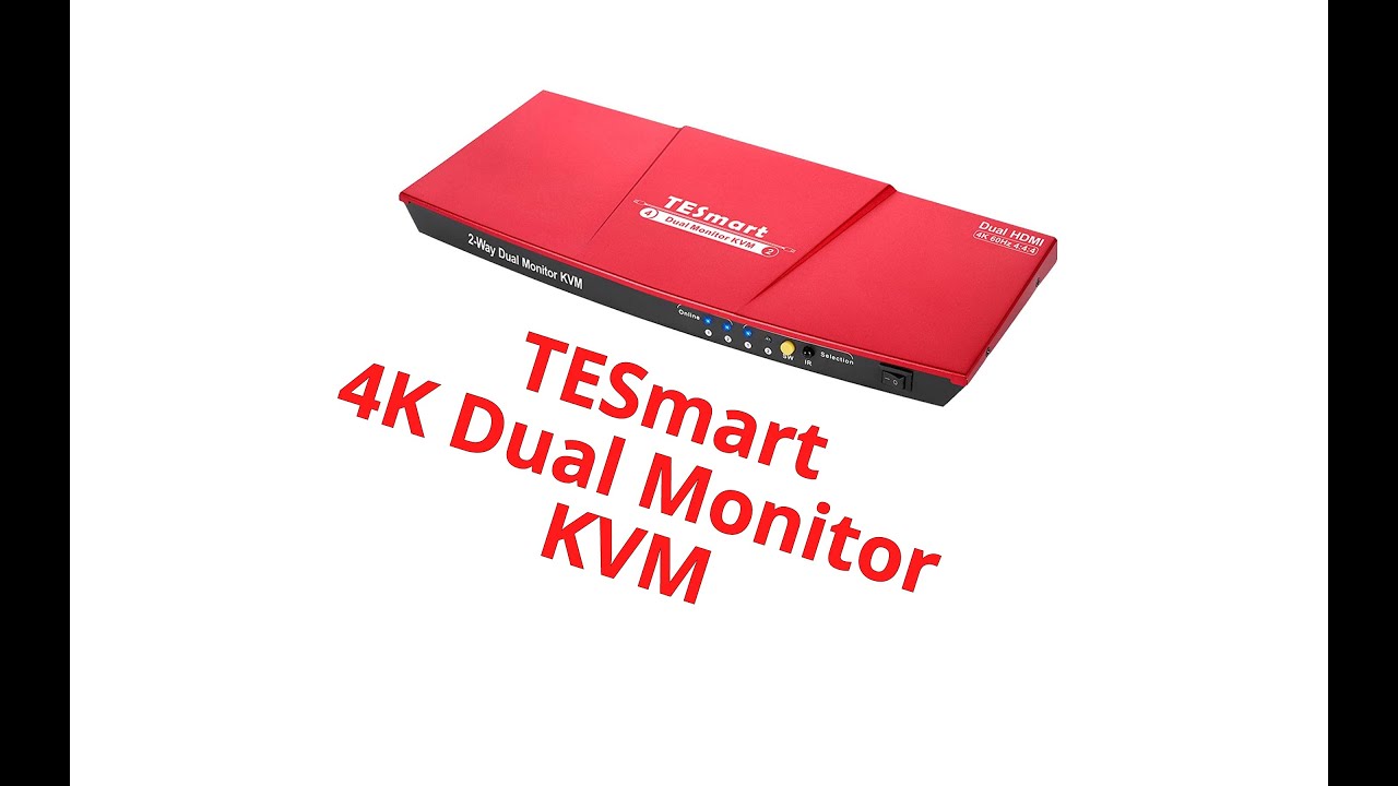 TESmart Dual HDMI 4x2 Dual Monitor KVM Switch Review - YouTube