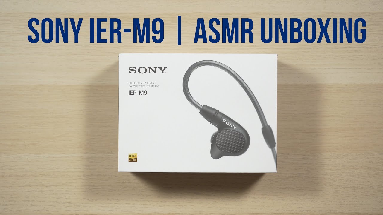 Sony IER-M9 Premium In-ears | ASMR Unboxing - YouTube