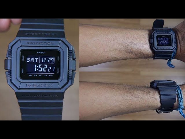 CASIO G-SHOCK DW-D5500BB-1 - UNBOXING - YouTube