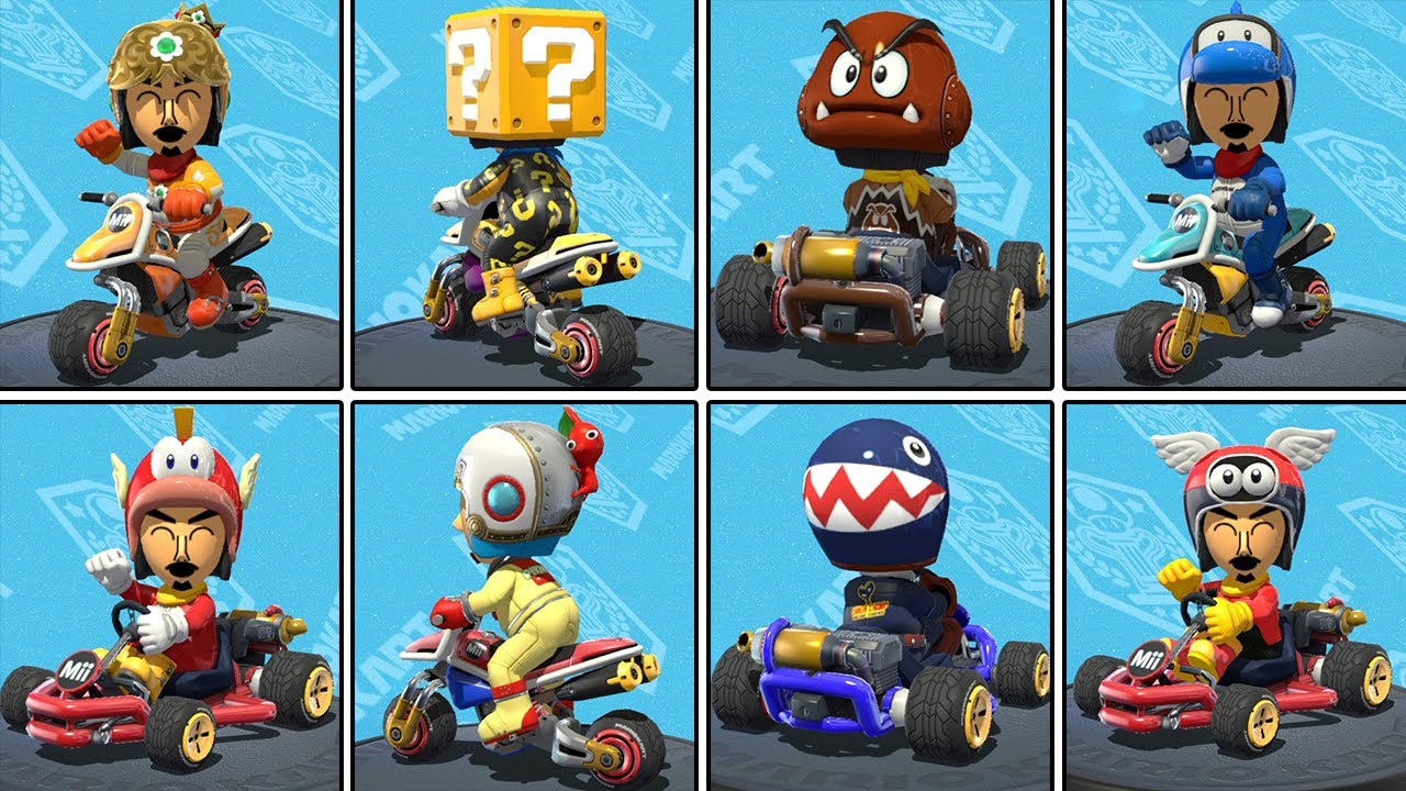 Mario Kart 8 DX - All amiibo Mii Suits (DLC Included) 【Japanese