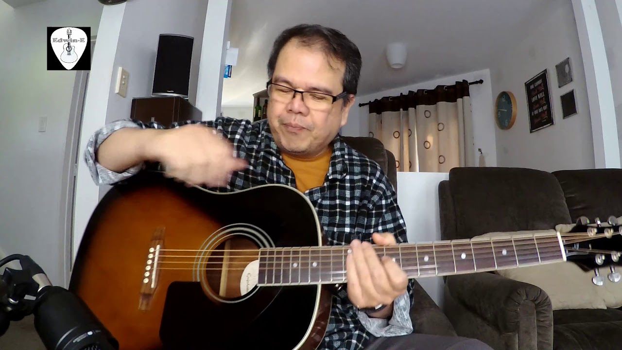 Epiphone AJ-220S VS Acoustic Guitar Demo Review Strung with