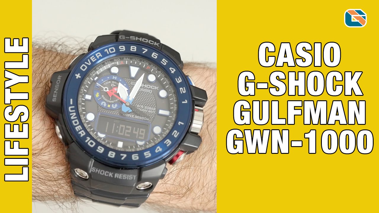 Casio G -Shock Gulfmaster GWN-1000B-1BER Watch Review inc Macro