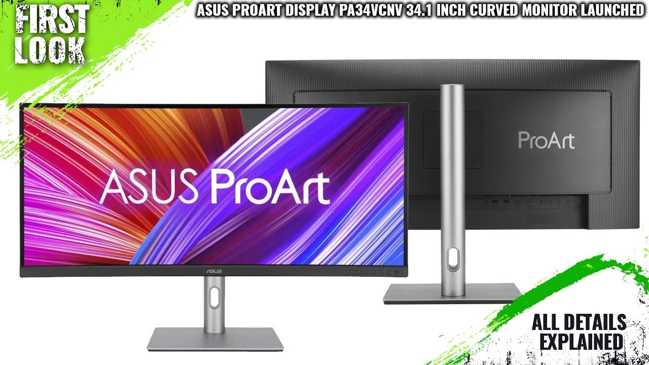 ASUS ProArt Display PA34VCNV 34.1-inch UWQHD Curved LCD Launched