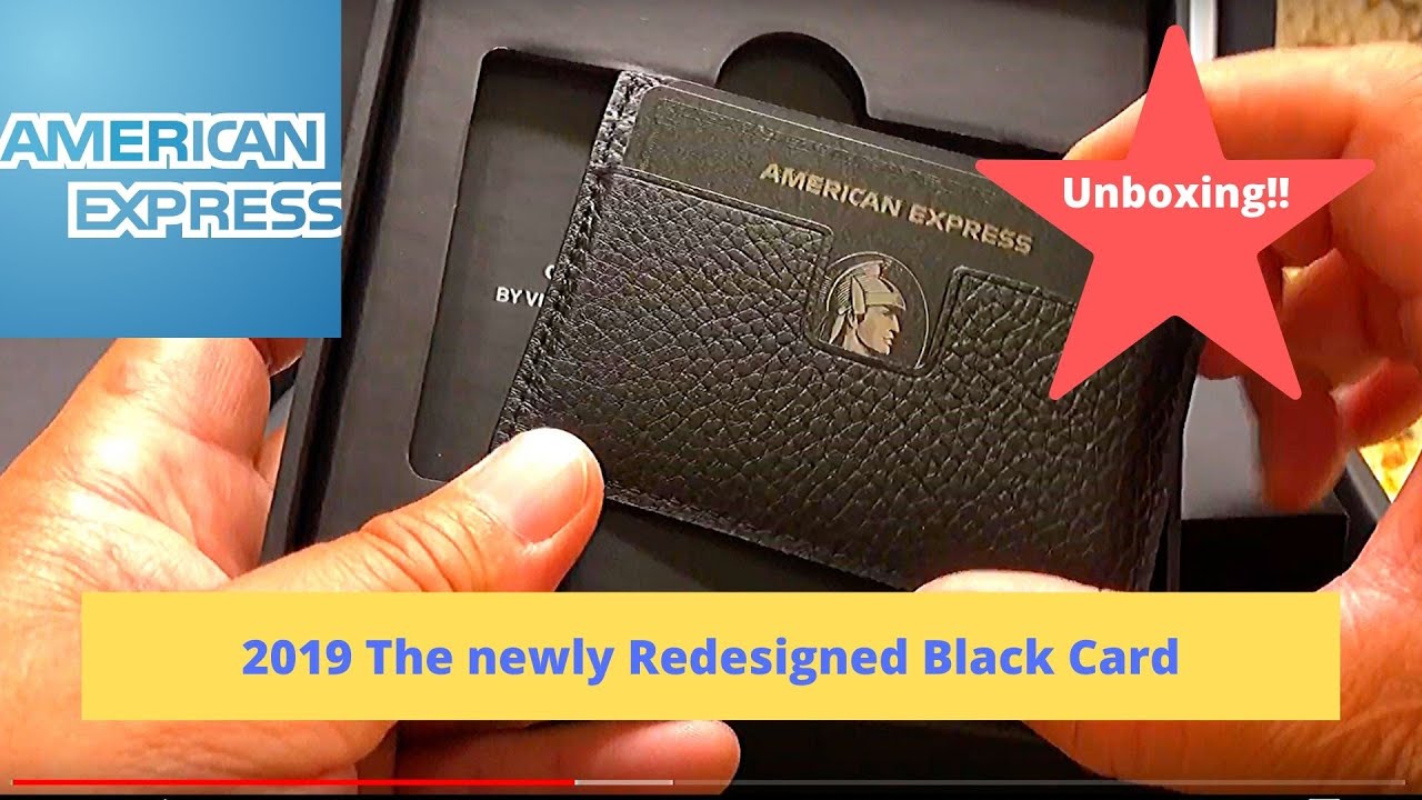 Newly designed American Express Centurion black card RFID 4th