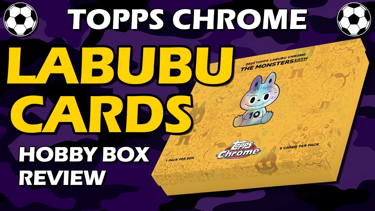 2025 Topps Chrome Labubu Trading Cards Hobby Box Review - YouTube