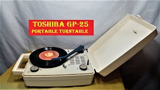 Toshiba GP-25 Portable Turntable - YouTube