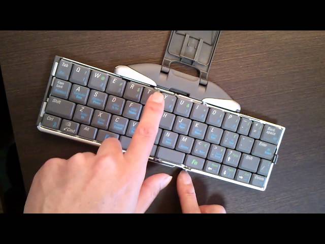 ThinkOutside stowaway universal Bluetooth keyboard - YouTube