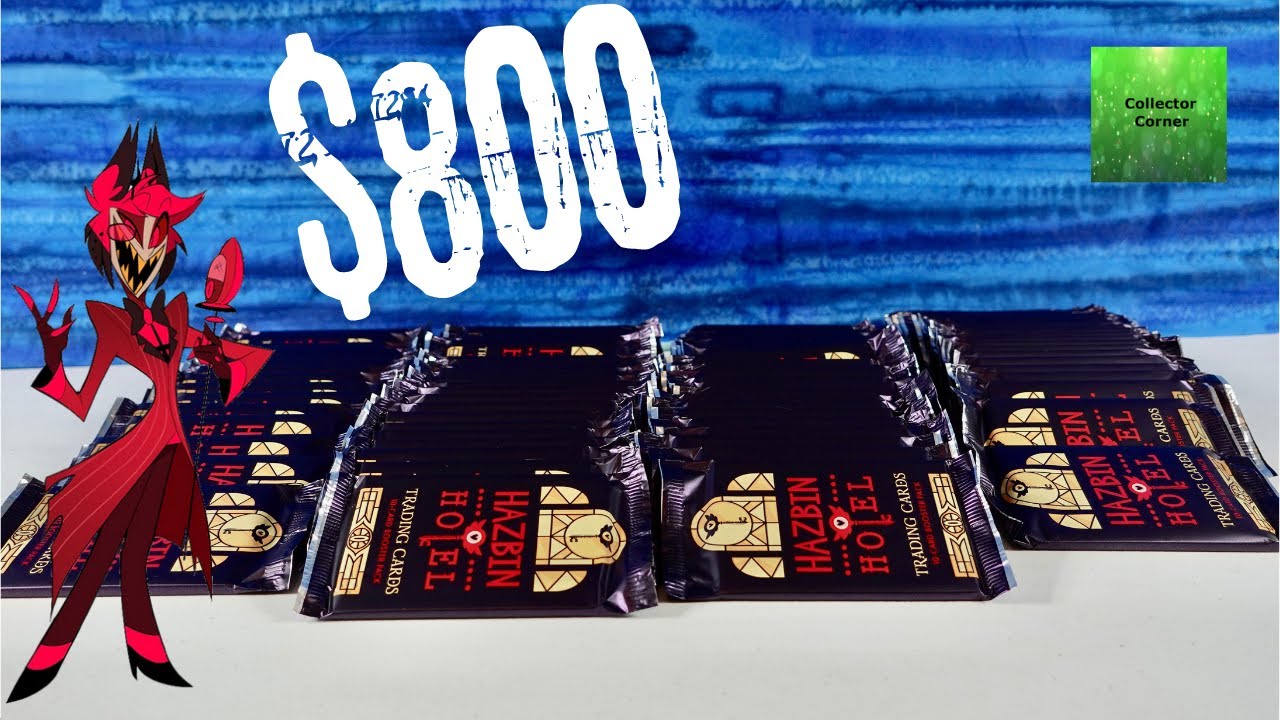 $800 Hazbin Hotel Trading Card Booster Packs Opening Review