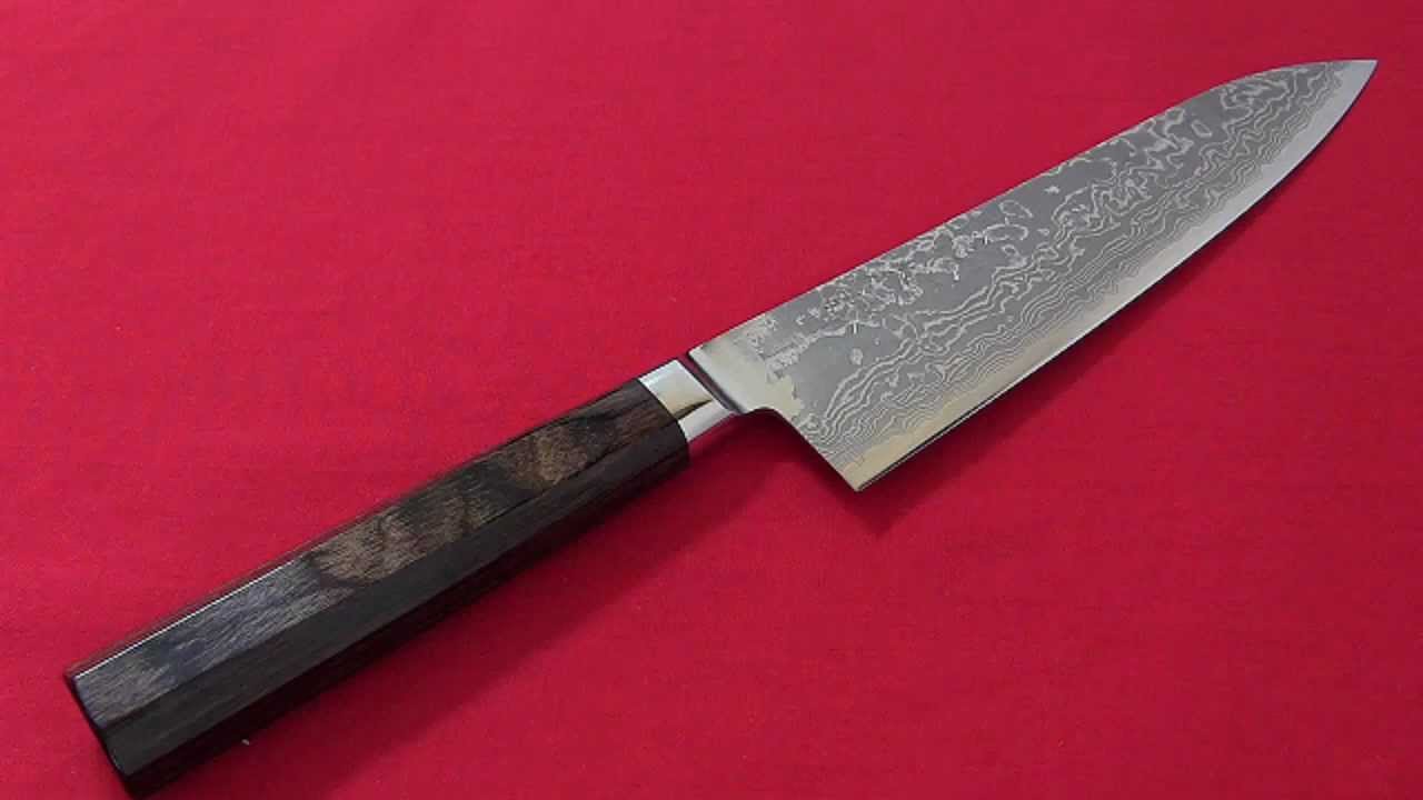 牛刀☆打雲 花☆高村刃物R2ダマスカス 六寸 - YouTube
