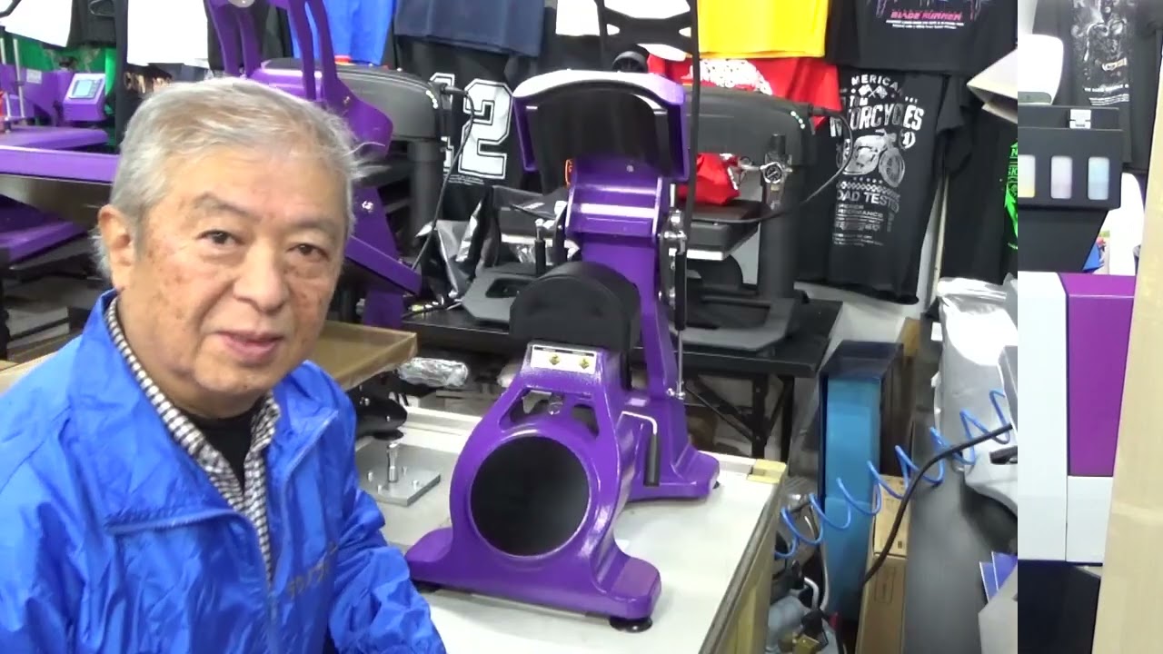 BLITZ Cap Pressを紹介します。帽子用のヒートプレス機です。 - YouTube