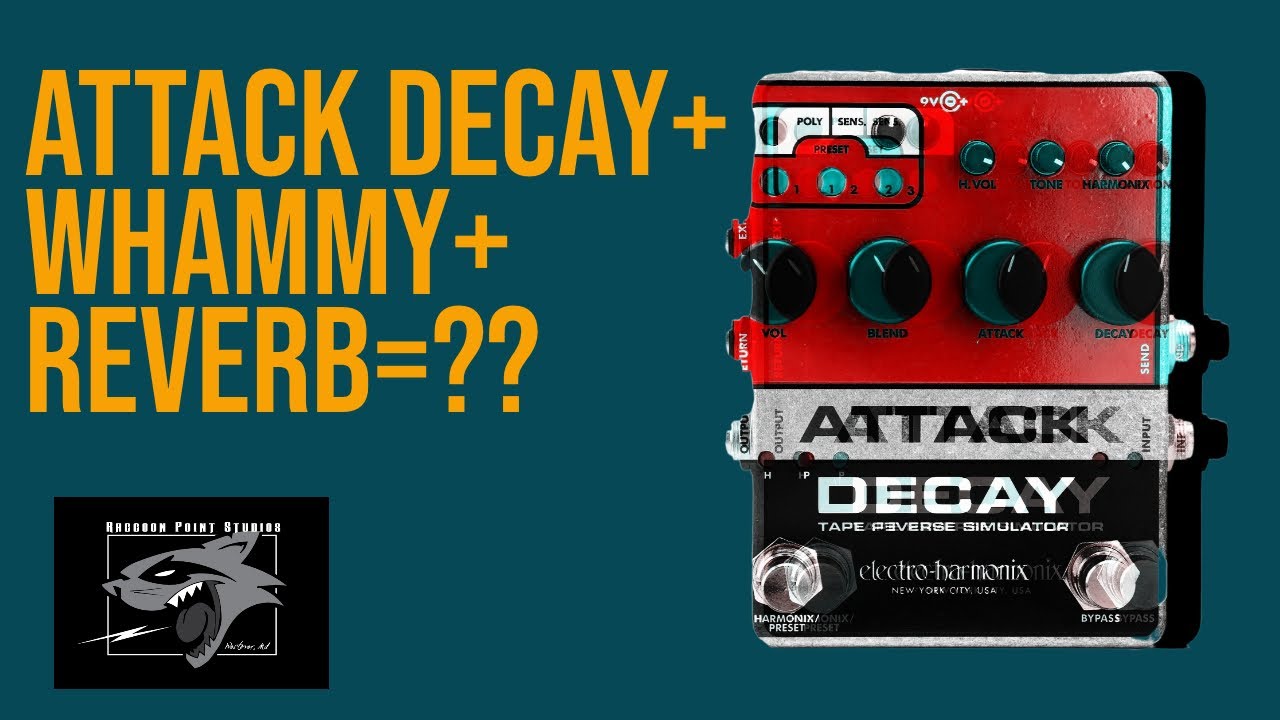 Electro Harmonix Attack Decay GUITAR PEDAL and Digitech Whammy w