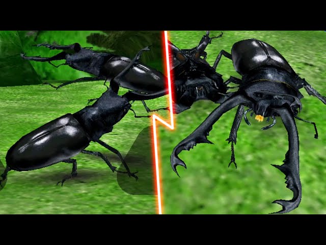 アーケード] 甲虫王者 ムシキング - ギラファノコギリクワガタ VS