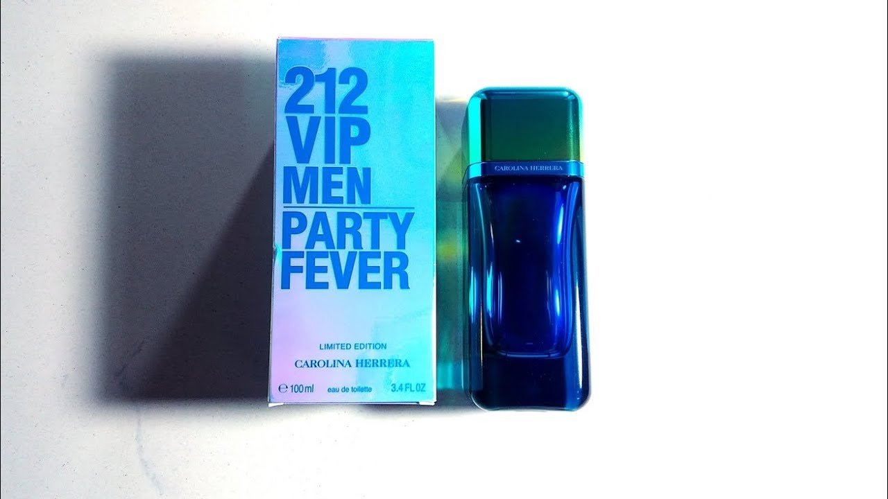 Carolina Herrera 212 VIP Men Party Fever Fragrance Review - YouTube