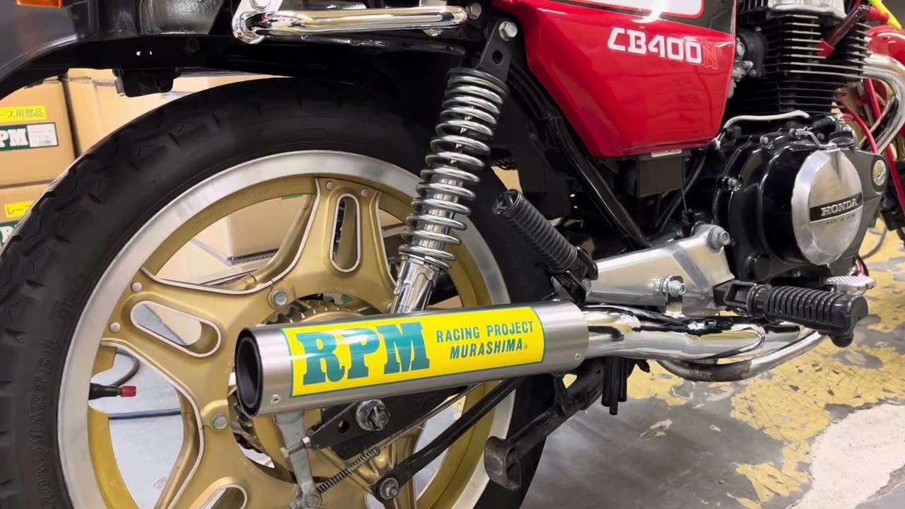 RPMマフラーサウンド】 HONDA HAWK Ⅲ(CB400N) RPM-67Racingマフラー