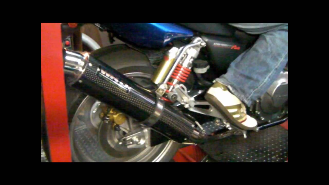 オートバイ〕WR'S CB400SF/SB Revo用マフラーサウンド - YouTube