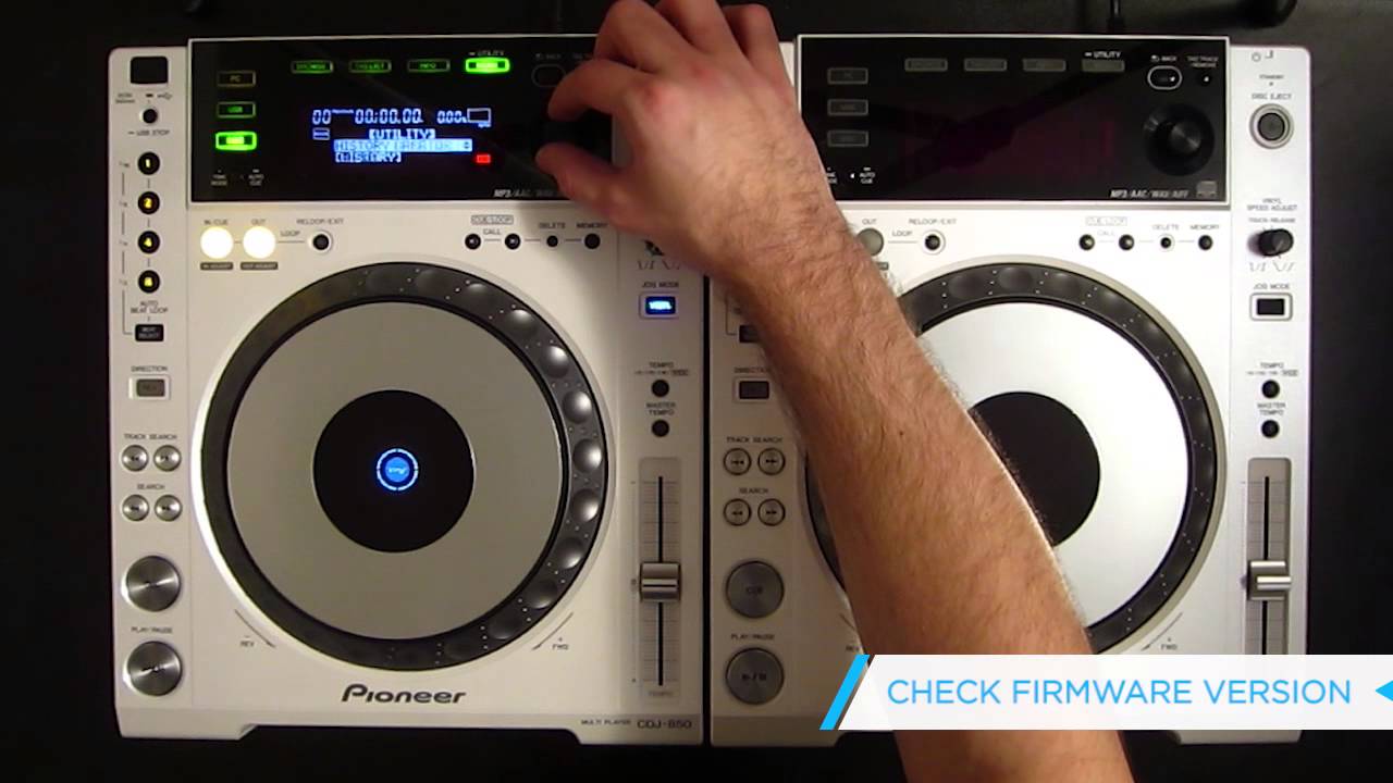 Pioneer CDJ-850 Firmware Update [Soundwave Tutorial] - YouTube
