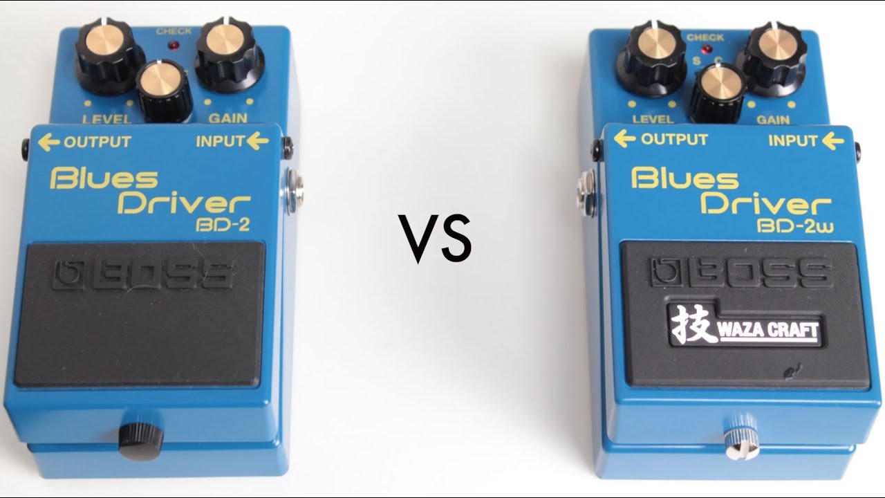 BOSS BD-2 vs BD-2W WAZA Craft 【Supernice!エフェクター】 - YouTube