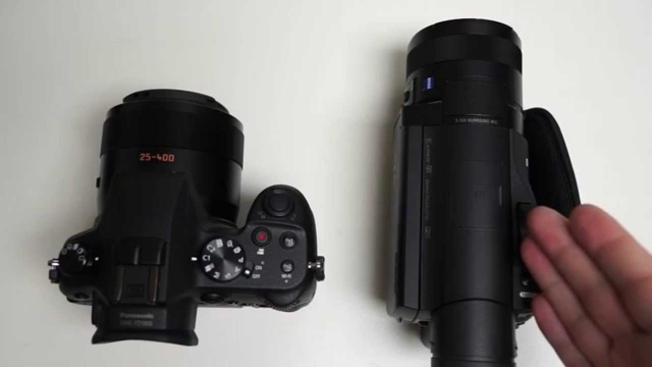 Panasonic DMC-FZ1000 vs Sony FDR-AX100 - YouTube