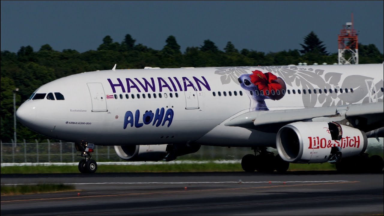 Hawaiian Airlines Lilo & Stitch Livery Airbus A330-200 N378HA