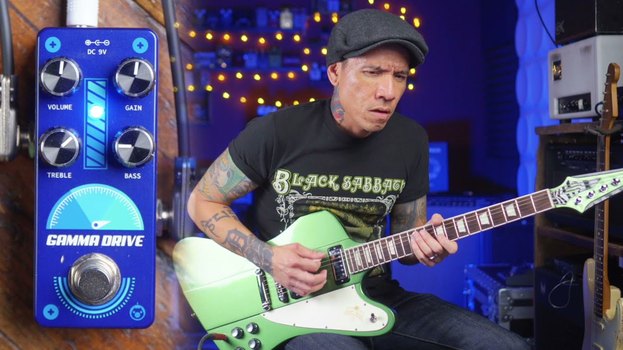 Pigtronix Gamma Drive overdrive pedal - YouTube