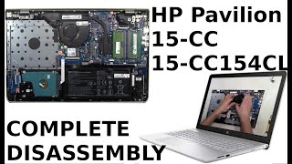 HP Pavilion 15 CC CC154CL Take Apart Complete Disassembly Teardown