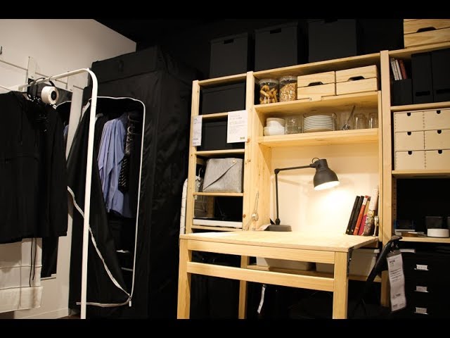 イケア発表会で見た 折りたためる「イーヴァル」のデスク - YouTube