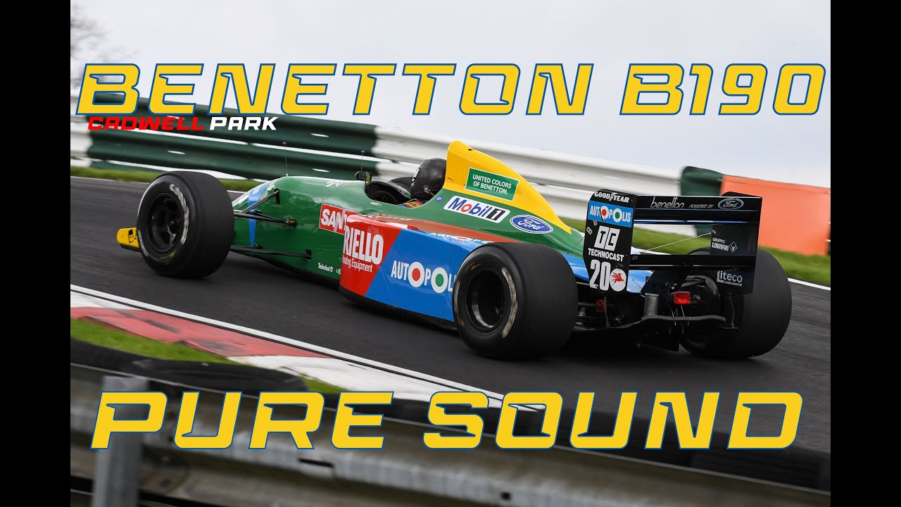 1990 Benetton B190 V8 F1 - Pure Sound! at Cadwell Park Modified