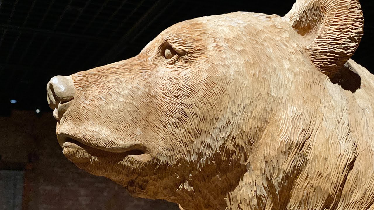 東京ステーションギャラリー「木彫り熊の申し子 藤戸竹喜」 - YouTube