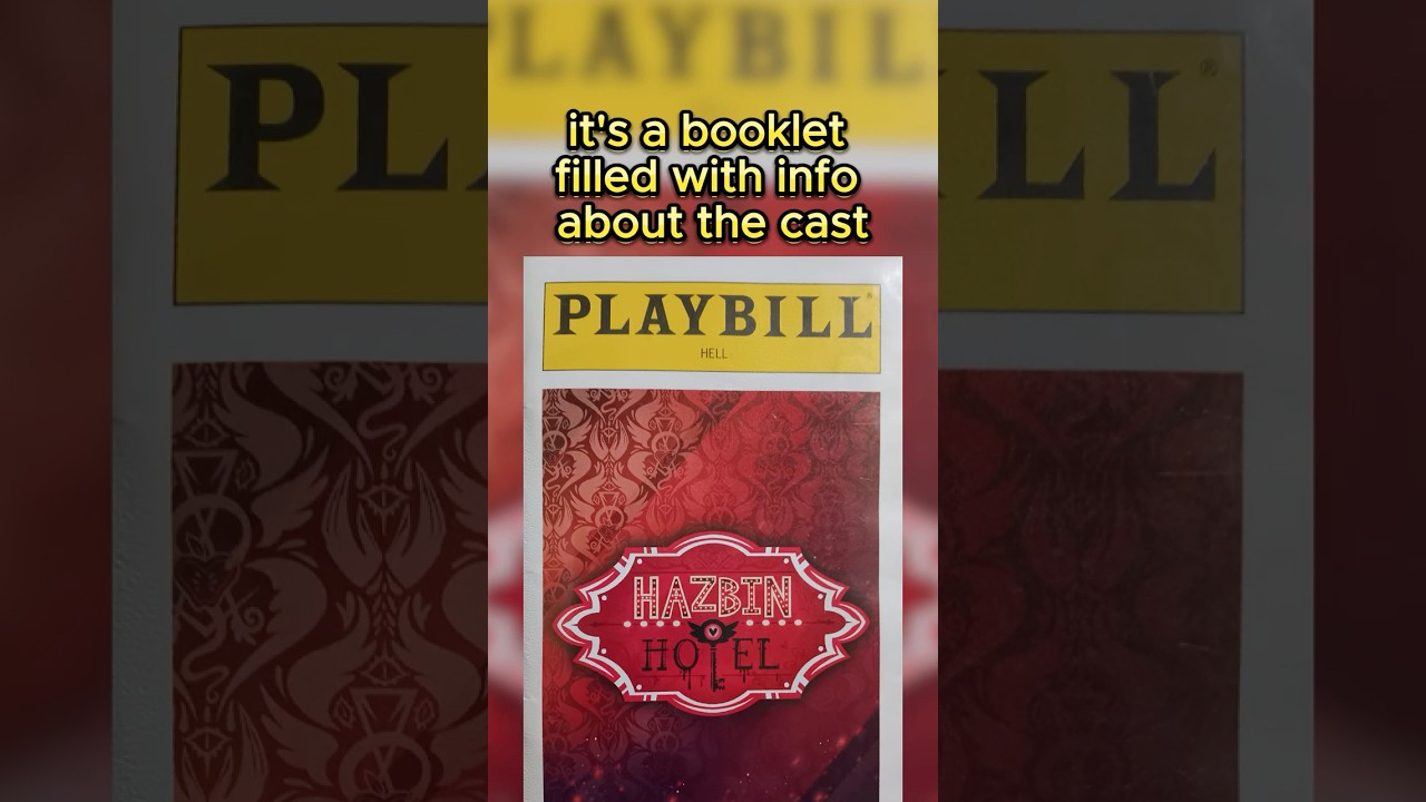 What's inside the Hazbin Hotel Playbill? Review + Thoughts - YouTube